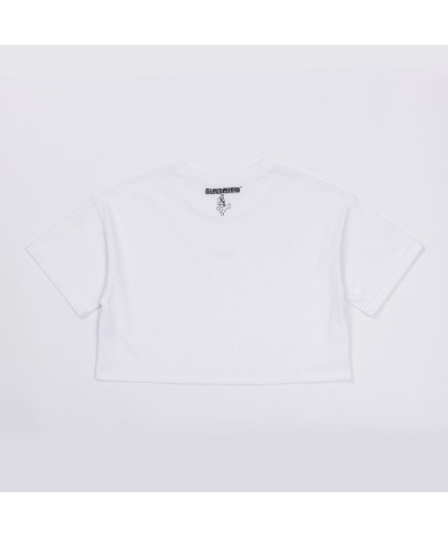 EGOIST(エゴイスト)の「オーバー短丈Tシャツ(super mario)(Tシャツ/カットソー・レディース・ホワイト/ブラック・FREE)」の5枚目の写真