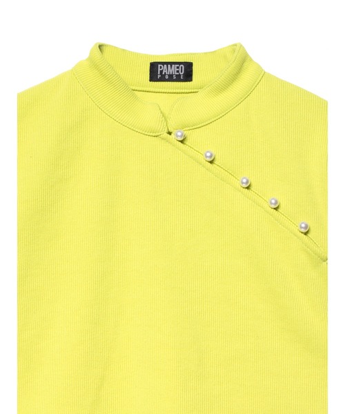 PAMEO POSE（パメオポーズ）の「Meifan Top（Tシャツ/カットソー・レディース・ホワイト/スカイブルー/ブラック/イエロー・FREE）」の21枚目の写真