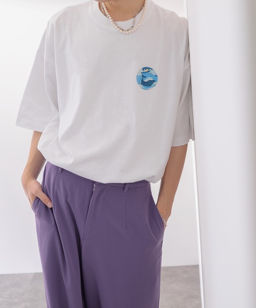 Adoon plain（アドーンプレーン）の「【Adoon plain】アソートプリントT（Tシャツ/カットソー・メンズ・ホワイト/ブラック/ホワイト系その他/ブラック系その他/ホワイト系その他2/ブラック系その他2・MEDIUM/LARGE）」の3枚目の写真