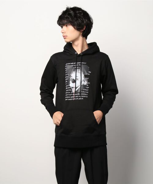 Kare/ME（カーミー）の「Kare/ME/カーミー/アインシュタインパーカー（パーカー・メンズ・ホワイト/ブラック・SMALL/MEDIUM/LARGE）」の2枚目の写真