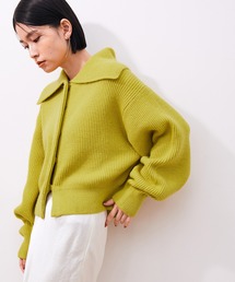 ADAM ET ROPE'（アダムエロペ）の「【WEB限定】セーラーカラー片畦カーディガン（カーディガン/ボレロ）」