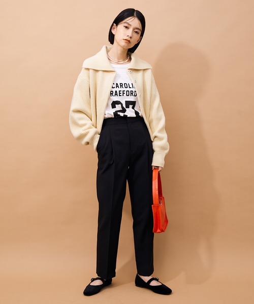 ADAM ET ROPE'(アダムエロペ)の「【WEB限定】セーラーカラー片畦カーディガン(カーディガン/ボレロ・レディース・オフホワイト/サックスブルー/ライトグリーン・FREE)」の18枚目の写真