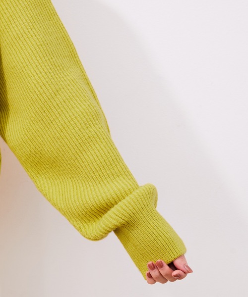 ADAM ET ROPE'(アダムエロペ)の「【WEB限定】セーラーカラー片畦カーディガン(カーディガン/ボレロ・レディース・オフホワイト/サックスブルー/ライトグリーン・FREE)」の7枚目の写真