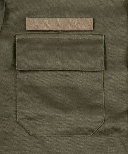GLOSTER（グロスター）の「【BLAW×GLOSTER】リメイク ミリタリーノーカラーコンバットジャケット（ミリタリージャケット・メンズ・オリーブ・MEDIUM）」の8枚目の写真