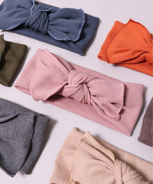 BAYBLO(ベイブロ)の「(SB)リボン ヘアバンド(ヘアバンド・レディース・ブラック/アッシュブラウン/ダークオリーブ/ダークグレー/スモークピンク/グレイッシュベージュ/グレイッシュブルー/ダークオレンジ・FREE)」の15枚目の写真