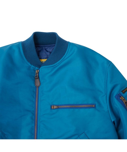 HYSTERIC GLAMOUR（ヒステリックグラマー）の「CIRCLEロゴ ショート丈MA-1ジャケット（MA-1・レディース・ブラック/カーキ/ターコイズブルー・FREE）」の7枚目の写真