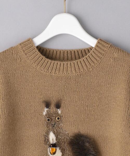 MUVEIL（ミュベール）の「＜MUVEIL（ミュベール）＞ANML ニット BEIGE ■■■（ニット/セーター・レディース・ベージュ・36）」の4枚目の写真