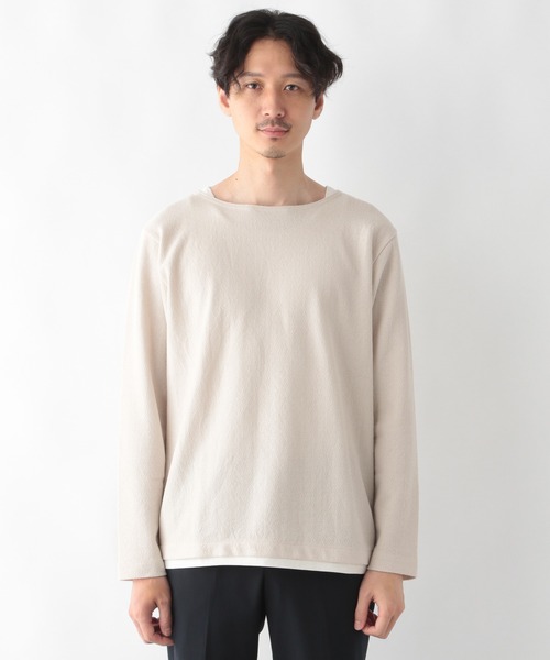 GLOBAL WORK(グローバルワーク)の「フェイクレイヤードT/215344(Tシャツ/カットソー・メンズ・ネイビー/ダークブラウン/ホワイト系その他2・MEDIUM/SMALL/X-LARGE/LARGE)」の9枚目の写真