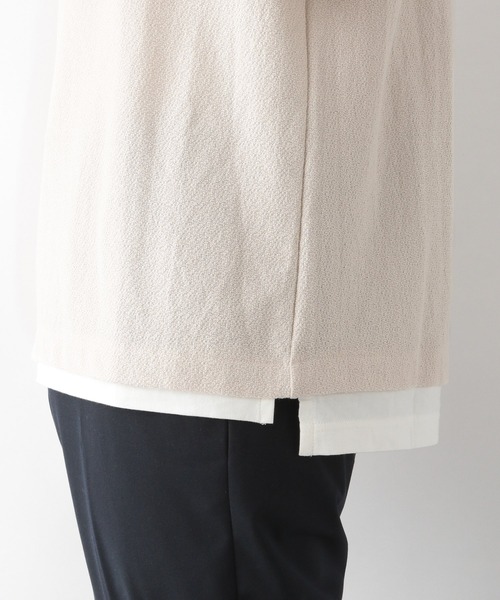 GLOBAL WORK(グローバルワーク)の「フェイクレイヤードT/215344(Tシャツ/カットソー・メンズ・ネイビー/ダークブラウン/ホワイト系その他2・MEDIUM/SMALL/X-LARGE/LARGE)」の14枚目の写真