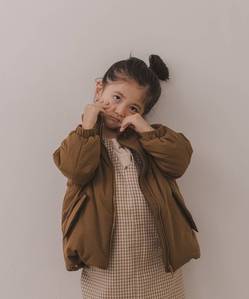 URBAN RESEARCH DOORS(アーバンリサーチドアーズ)の「中綿スタンドブルゾン(KIDS)(ブルゾン・キッズ・ブラウン/グレー系その他・120/105/135)」の9枚目の写真