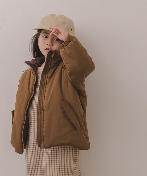 URBAN RESEARCH DOORS(アーバンリサーチドアーズ)の「中綿スタンドブルゾン(KIDS)(ブルゾン・キッズ・ブラウン/グレー系その他・120/105/135)」の20枚目の写真