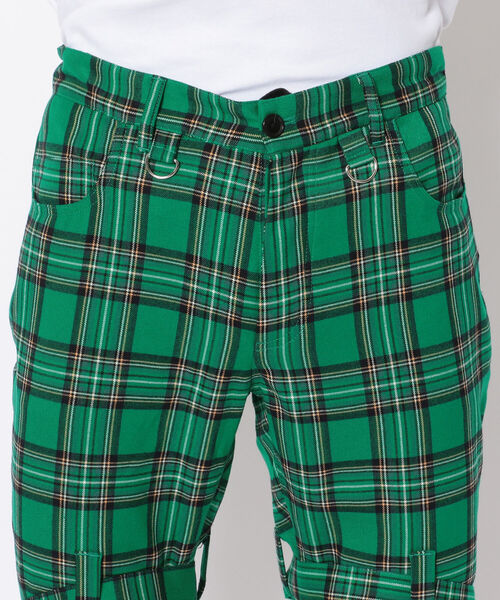ROYAL FLASH（ロイヤルフラッシュ）の「TheATeR/シアター/タータンチェックボンテージパンツ（その他パンツ・メンズ・ブラック/レッド/グリーン・FREE）」の15枚目の写真