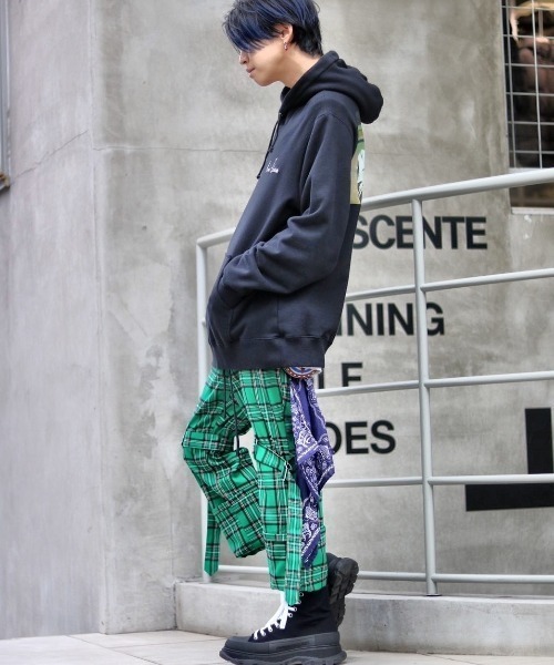 ROYAL FLASH（ロイヤルフラッシュ）の「TheATeR/シアター/タータンチェックボンテージパンツ（その他パンツ・メンズ・ブラック/レッド/グリーン・FREE）」の7枚目の写真