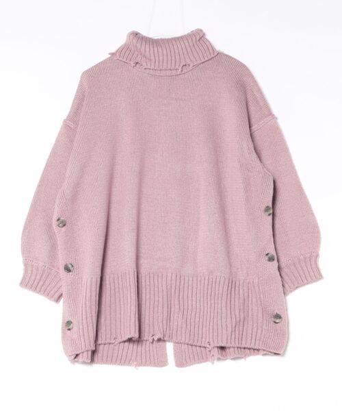 STYLEBLOCK（スタイルブロック）の「モヘアタッチタートルネックプルオーバー（ニット/セーター・レディース・ラベンダー/アイボリー/ライトベージュ/グリーン/ブラック・M）」の5枚目の写真
