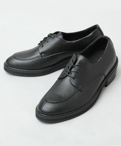 glabella（グラベラ）の「フェイクレザー Uチップ ヒールシューズ / ハイヒール レースシューズ（ドレスシューズ・メンズ・ブラック・S/M/L）」の7枚目の写真