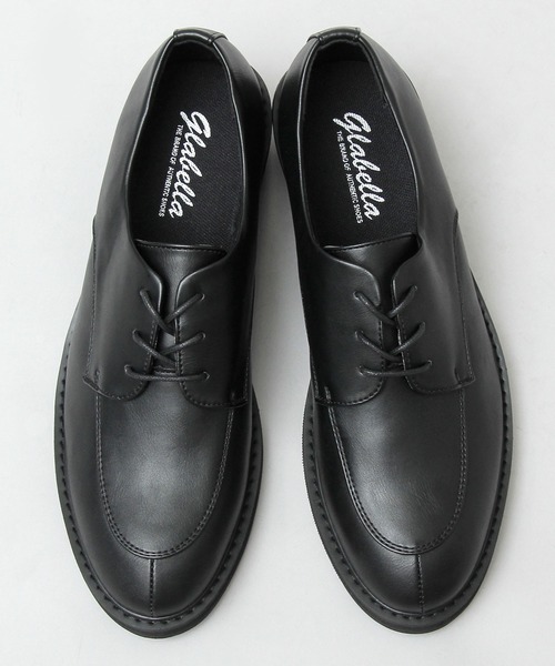 glabella（グラベラ）の「フェイクレザー Uチップ ヒールシューズ / ハイヒール レースシューズ（ドレスシューズ・メンズ・ブラック・S/M/L）」の4枚目の写真