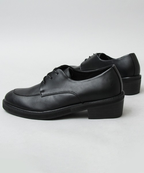 glabella（グラベラ）の「フェイクレザー Uチップ ヒールシューズ / ハイヒール レースシューズ（ドレスシューズ・メンズ・ブラック・S/M/L）」の15枚目の写真