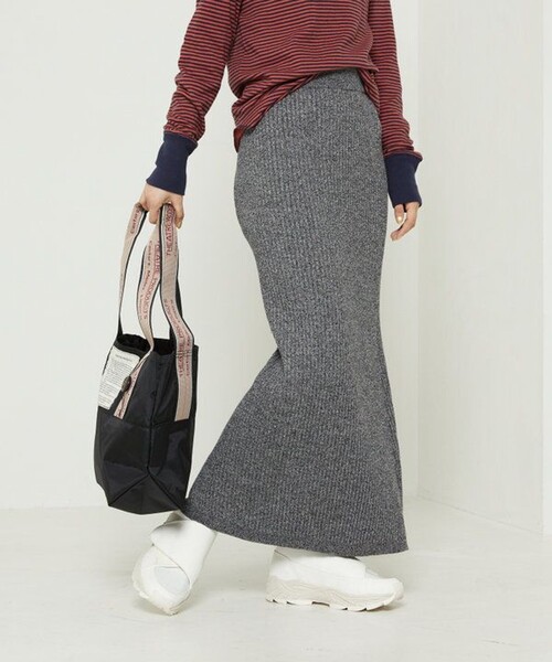 FREAK'S STORE（フリークスストア）の「杢リブニットスカート（スカート・レディース・ベージュ/グリーン/ブラック・ﾌﾘ-）」の20枚目の写真
