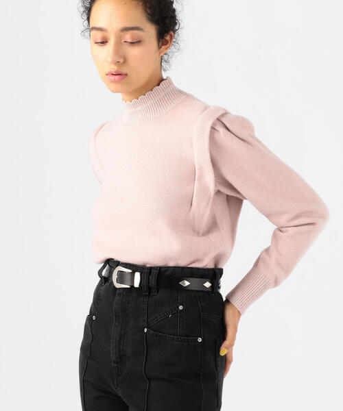 ISABEL MARANT(イザベルマラン)の「ISABEL MARANT DJOLA レザースタッズベルト(ベルト・レディース・ブラック・S)」の2枚目の写真