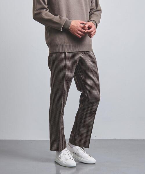 UNITED ARROWS(ユナイテッドアローズ)の「<UNITED ARROWS> シェパードチェック サイドアジャスター パンツ(その他パンツ・メンズ・ブラック/モカ・S/M/L/XL)」の12枚目の写真