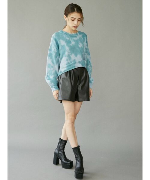 EVRIS（エヴリス）の「タイダイニットトップス（ニット/セーター・レディース・ベージュ/ブルー/グリーン・FREE）」の8枚目の写真