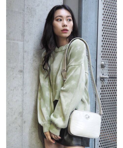 EVRIS（エヴリス）の「タイダイニットトップス（ニット/セーター・レディース・ベージュ/ブルー/グリーン・FREE）」の16枚目の写真