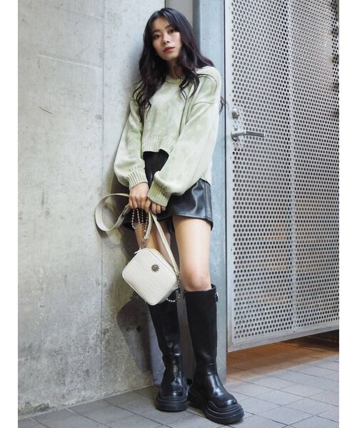 EVRIS（エヴリス）の「タイダイニットトップス（ニット/セーター・レディース・ベージュ/ブルー/グリーン・FREE）」の17枚目の写真