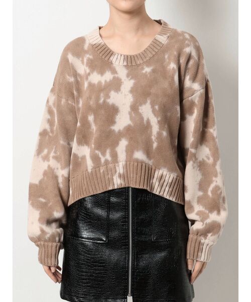 EVRIS（エヴリス）の「タイダイニットトップス（ニット/セーター・レディース・ベージュ/ブルー/グリーン・FREE）」の19枚目の写真