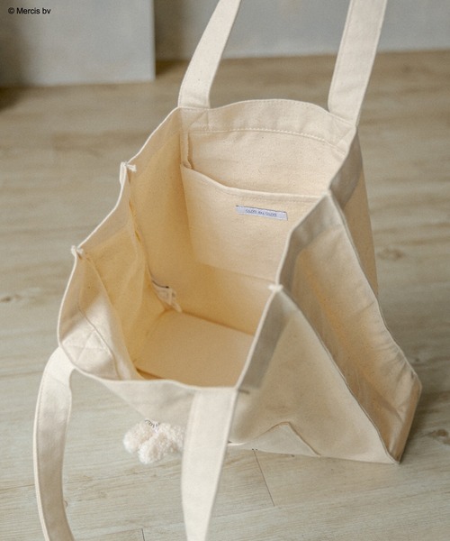 Miffy（ ミッフィー）の「ミッフィーぬいぐるみチャーム付トート3（トートバッグ・レディース・ブラック/オフホワイト・FREE）」の17枚目の写真