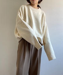 over size loose knit / オーバーサイズなシルエットでヘビーウェイトなモチモチ肉厚ニット