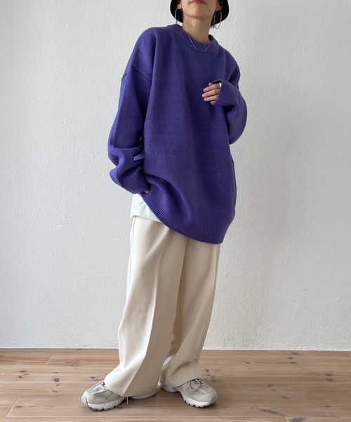 over size loose knit / オーバーサイズなシルエットで