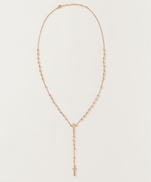 DSQUARED2(ディースクエアード)の「CROSS NECKLACE /0221 /0232(ネックレス・メンズ・シルバー/ゴールド/シルバー×ブラック・FREE)」の3枚目の写真