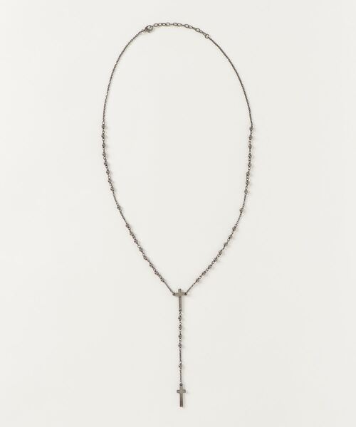 DSQUARED2(ディースクエアード)の「CROSS NECKLACE /0221 /0232(ネックレス・メンズ・シルバー/ゴールド/シルバー×ブラック・FREE)」の2枚目の写真