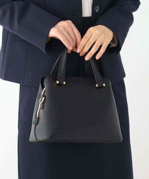 OPAQUE.CLIP（オペークドットクリップ）の「◆あおりポケット付きブガッティ【2WAY】（ハンドバッグ・レディース・グレー/ブラック/ライトベージュ・00）」の2枚目の写真