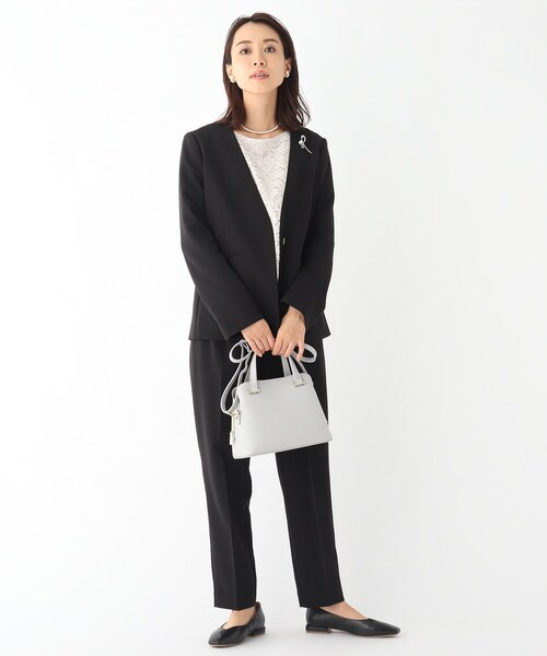 OPAQUE.CLIP（オペークドットクリップ）の「◆あおりポケット付きブガッティ【2WAY】（ハンドバッグ・レディース・グレー/ブラック/ライトベージュ・00）」の20枚目の写真