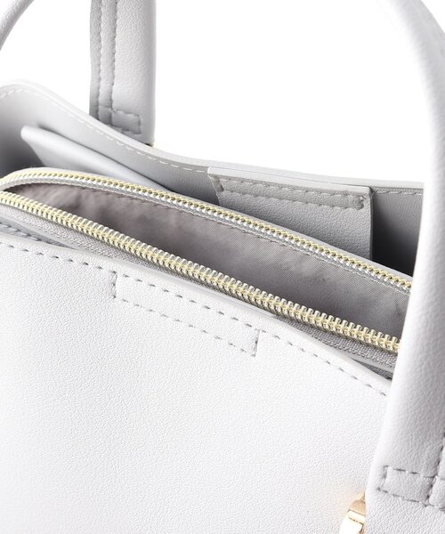 OPAQUE.CLIP（オペークドットクリップ）の「◆あおりポケット付きブガッティ【2WAY】（ハンドバッグ・レディース・グレー/ブラック/ライトベージュ・00）」の15枚目の写真