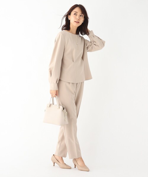 OPAQUE.CLIP（オペークドットクリップ）の「◆あおりポケット付きブガッティ【2WAY】（ハンドバッグ・レディース・グレー/ブラック/ライトベージュ・00）」の5枚目の写真