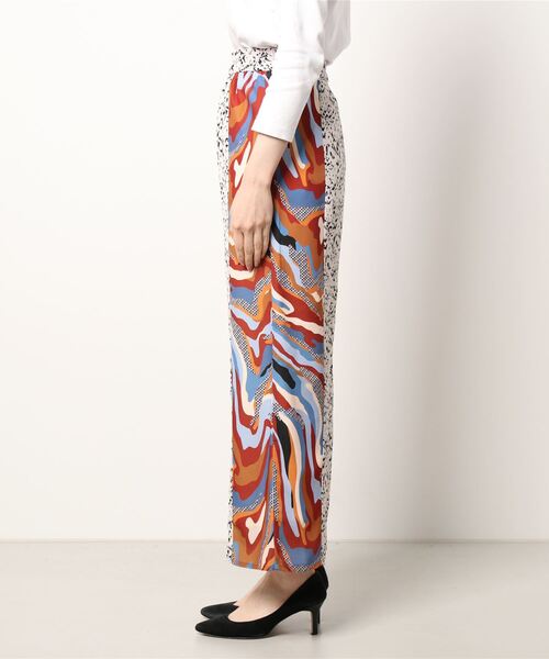 DOLLUPOOPS（ドールアップウップス）の「マーブルプリント切替リラックスパンツ（その他パンツ・レディース・ホワイト/ブラック/ブラウン/キャメル・38）」の13枚目の写真