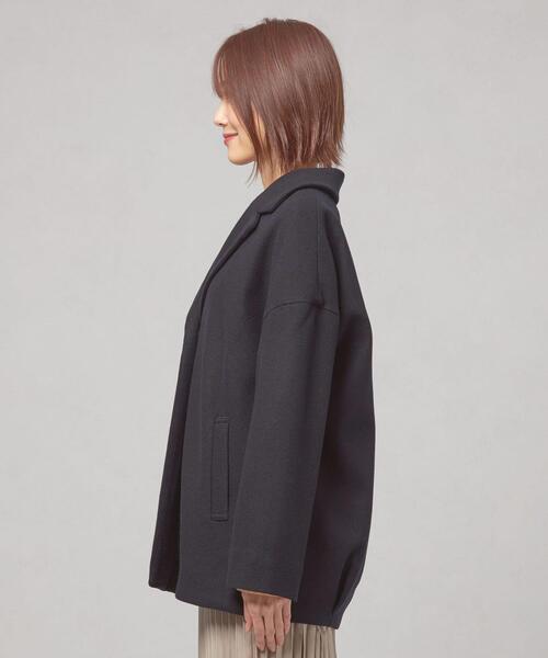 closet story(クローゼットストーリー)の「<closet story(クローゼットストーリー)>バックタック コクーン コート(その他アウター・レディース・ライトグレー/ネイビー・FREE)」の3枚目の写真