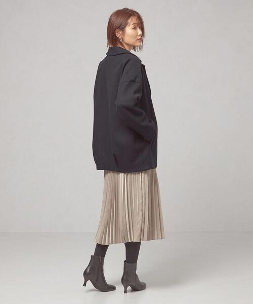 closet story(クローゼットストーリー)の「<closet story(クローゼットストーリー)>バックタック コクーン コート(その他アウター・レディース・ライトグレー/ネイビー・FREE)」の6枚目の写真