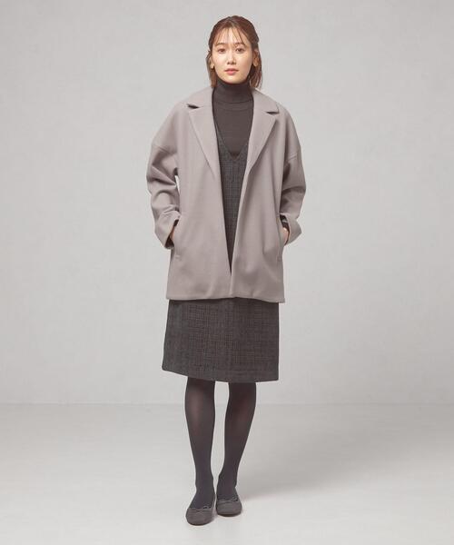 closet story(クローゼットストーリー)の「<closet story(クローゼットストーリー)>バックタック コクーン コート(その他アウター・レディース・ライトグレー/ネイビー・FREE)」の10枚目の写真