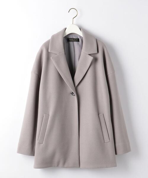 closet story(クローゼットストーリー)の「<closet story(クローゼットストーリー)>バックタック コクーン コート(その他アウター・レディース・ライトグレー/ネイビー・FREE)」の19枚目の写真