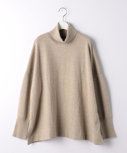 closet story（クローゼットストーリー）の「＜closet story（クローゼットストーリー）＞サイドスリット タートルネックニット（ニット/セーター・レディース・ブラック/ベージュ・FREE）」の10枚目の写真