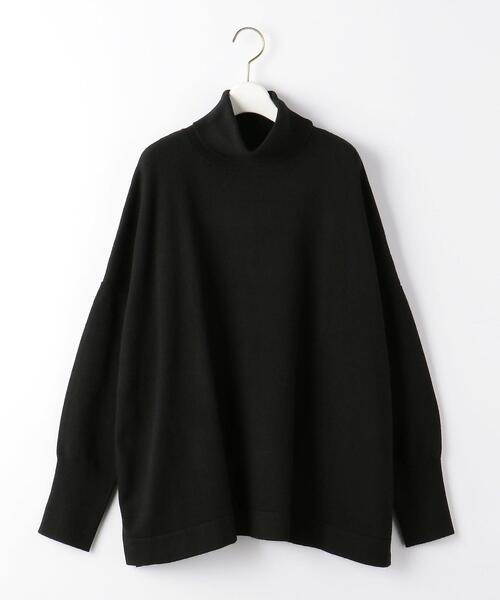 closet story（クローゼットストーリー）の「＜closet story（クローゼットストーリー）＞サイドスリット タートルネックニット（ニット/セーター・レディース・ブラック/ベージュ・FREE）」の17枚目の写真