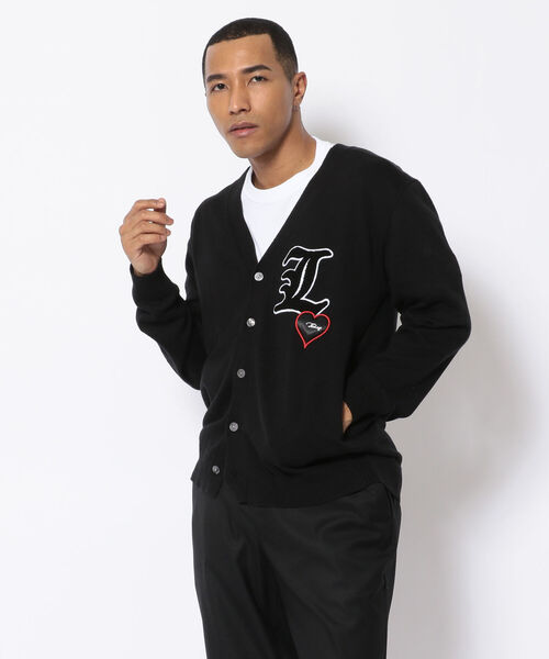 STUD MUFFIN（スタッドマフィン）の「STUD MUFFIN/スタッドマフィン/LA5 カーディガン（カーディガン/ボレロ・メンズ・ブラック/グレー・3/4）」の3枚目の写真