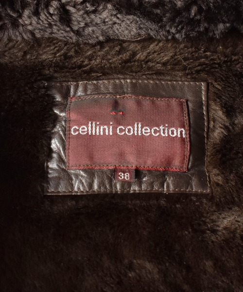 VINTAGE（ヴィンテージ）の「【ヴィンテージ古着】80's CELLINI COLLECTION 裏ボア レザージャケット（ブルゾン・メンズ・ブラウン・LARGE）」の7枚目の写真
