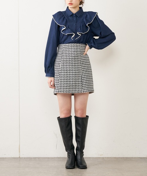 OLIVE des OLIVE(オリーブデオリーブ)の「ロングブーツ(ブーツ・レディース・オフホワイト/ブラック/ベージュ・SMALL/MEDIUM/LARGE)」の10枚目の写真