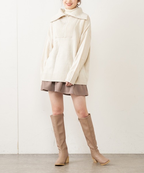 OLIVE des OLIVE(オリーブデオリーブ)の「ロングブーツ(ブーツ・レディース・オフホワイト/ブラック/ベージュ・SMALL/MEDIUM/LARGE)」の16枚目の写真