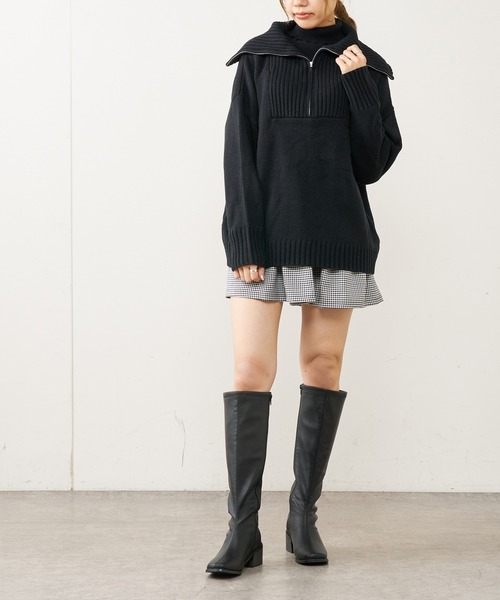 OLIVE des OLIVE(オリーブデオリーブ)の「ロングブーツ(ブーツ・レディース・オフホワイト/ブラック/ベージュ・SMALL/MEDIUM/LARGE)」の11枚目の写真