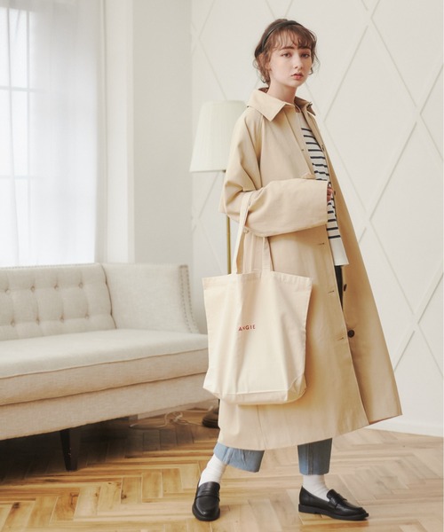 ANGIE（アンジー）の「ツイルステンカラーコート（ステンカラーコート・レディース・ベージュ/カーキ/オフホワイト・FREE）」の18枚目の写真